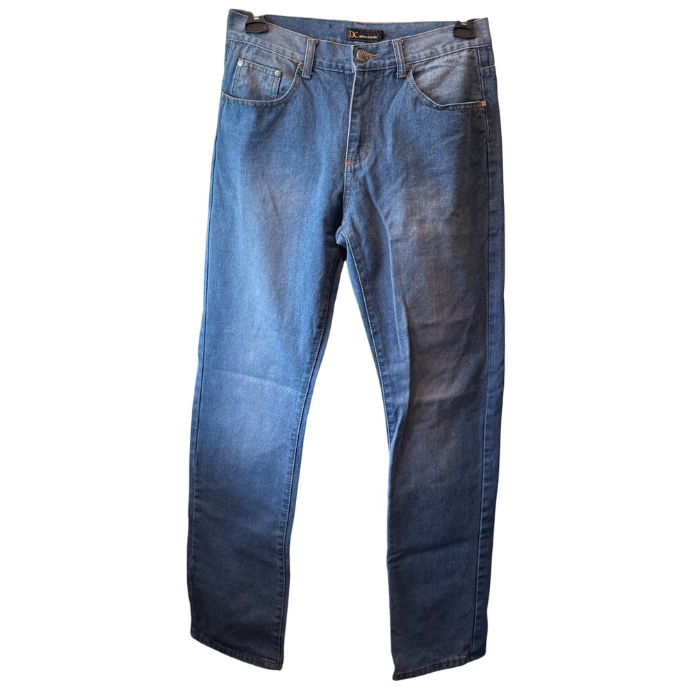 Denim Culture Mens Blue Straight Leg Jeans Medium Wash 100% Cotton 32x32